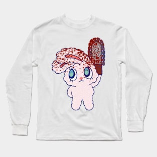 Pinky Rabbit with Chainsaw Long Sleeve T-Shirt